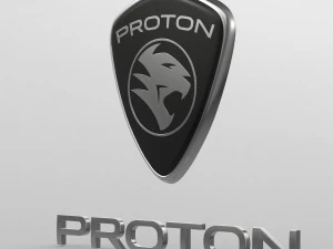 logo protonico Modello 3D