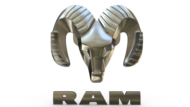ram logo 3D Model .c4d .max .obj .3ds .fbx .stl .blend 