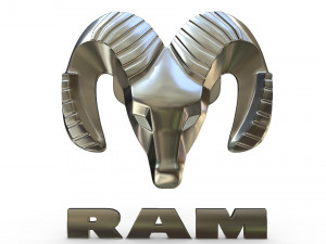 ram logo 3D Model