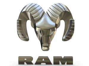 logotipo de carnero Modelo 3D