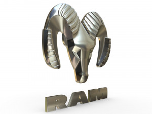 ram logo 3D Modell