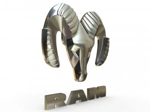 ram logo 3D Model