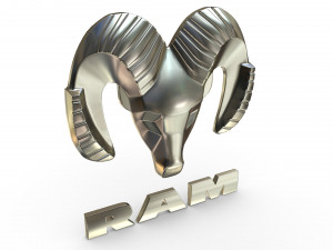 ram logo 3D Modell