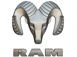 ram logo 3D Model