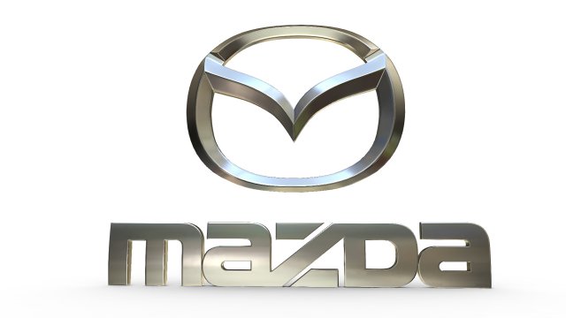 mazda logo Modelo 3D .c4d .max .obj .3ds .fbx .stl .blend 