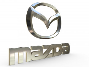 mazda logo Modelo 3D