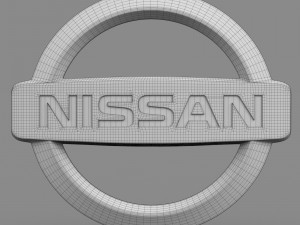 nissan logo Modello 3D