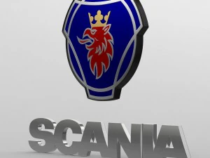 logo scania Modello 3D