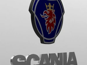 logo scania Modello 3D