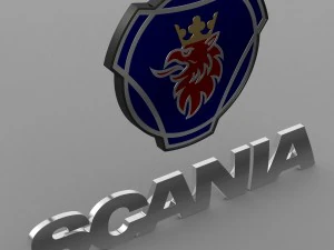 logo scania Modello 3D