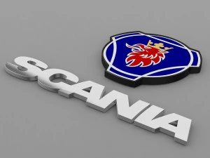 logo scania Modello 3D