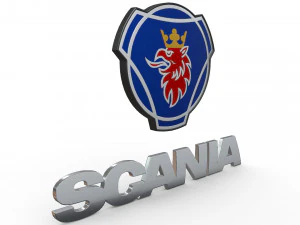 logo scania Modello 3D