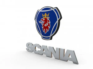 logo scania Modello 3D