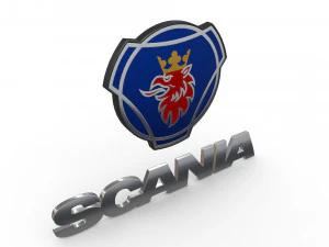 logo scania Modello 3D