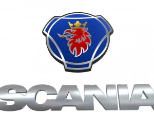 logo scania Modello 3D