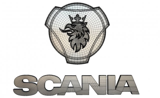 Download scania logo 3D Model