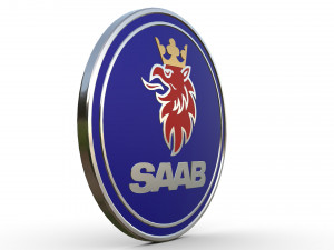 saab logo Model 3D