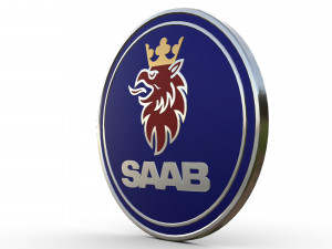 saab logo Model 3D