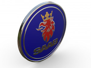 saab logo Model 3D