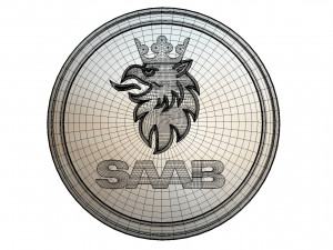 saab logo Model 3D