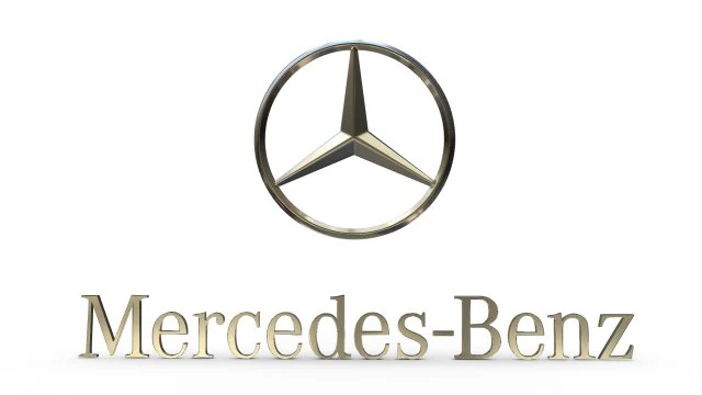mercedes logo 3D Model .c4d .max .obj .3ds .fbx .stl .blend