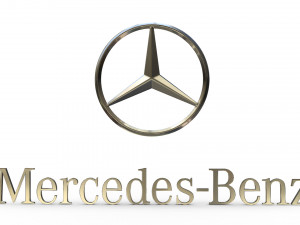 mercedes logo 3Dモデル