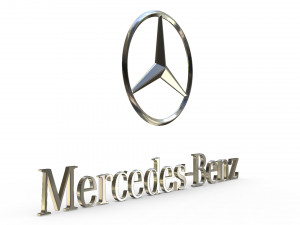 mercedes logo 3Dモデル
