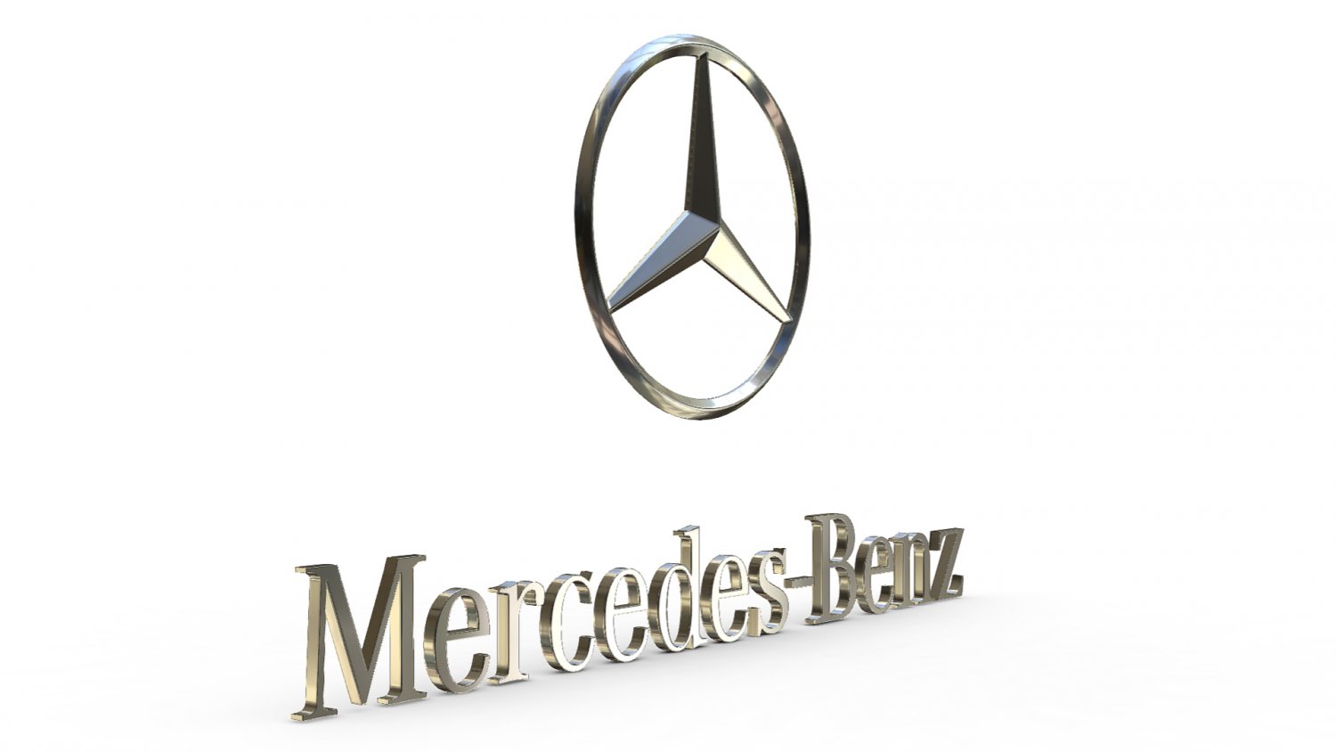 mercedes logo 3D Model in Parts of auto 3DExport