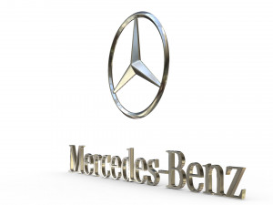 mercedes logo 3Dモデル