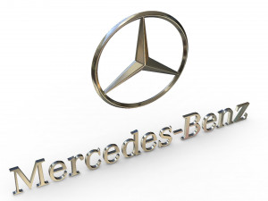 mercedes logo 3Dモデル