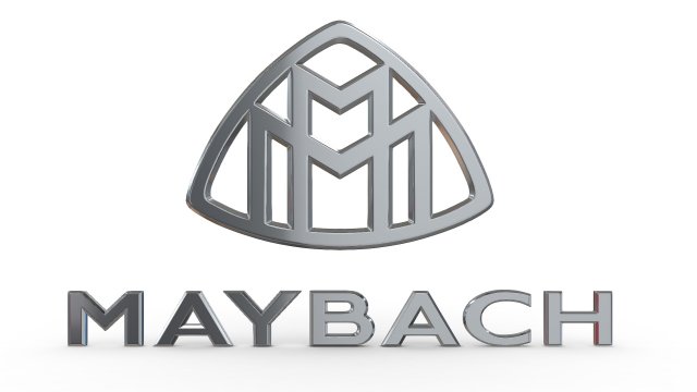 maybach logo Modelo 3D .c4d .max .obj .3ds .fbx .stl .blend 