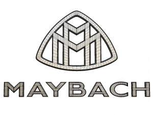 maybach logo Modelo 3D