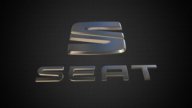 seat logo 3D Model in Parts of auto 3DExport