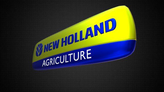 NEW HOLLAND logo tractor window stickers x2 pair vinyl bull rush corner  decals | eBay