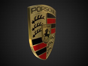 porsche logo Modelo 3D