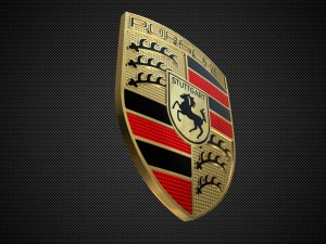 porsche logo Modelo 3D