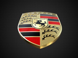 porsche logo Modelo 3D