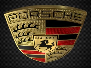 porsche logo Modelo 3D