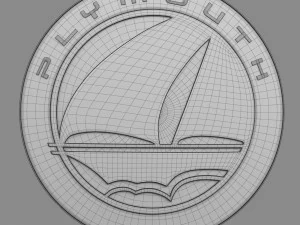 plymouth logo 3D Model
