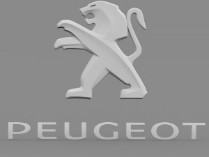 peugeot logo Model 3D