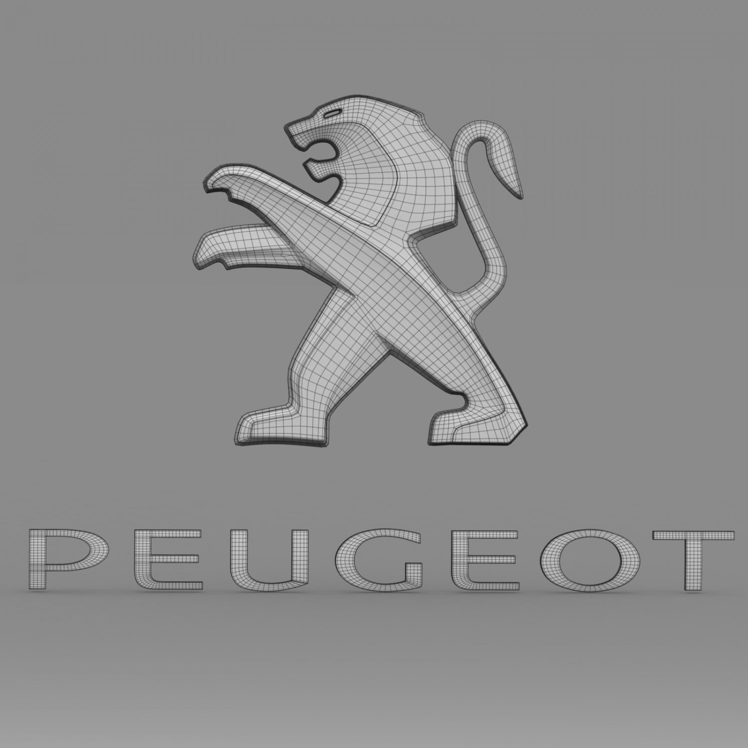 Peugeot Logo by Ptitloup34, Download free STL model