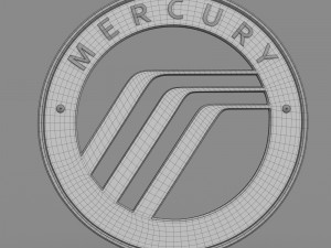 mercury logo 3Dモデル