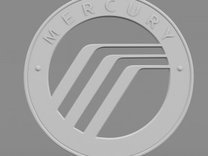 mercury logo 3Dモデル