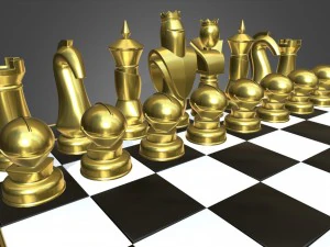 satran&ccedil; takımı 3D Model