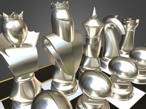 chess set 3D मॉडल