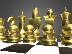 satran&ccedil; takımı 3D Model