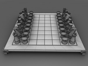 chess set 3D मॉडल