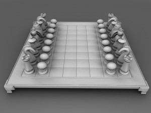 chess set 3D मॉडल