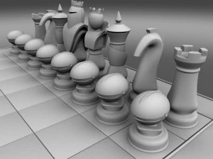 satran&ccedil; takımı 3D Model