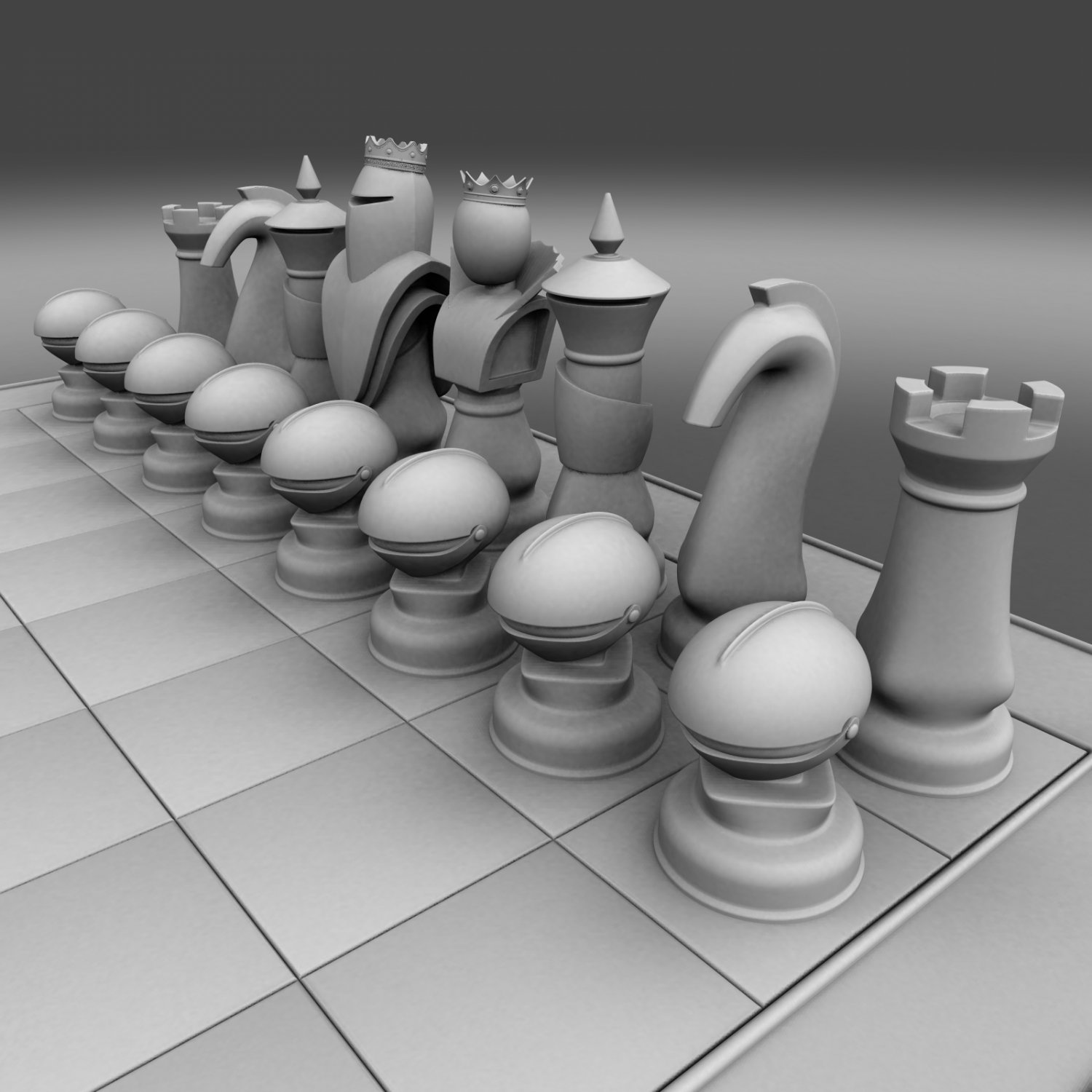 Chess Pieces 3D Model $20 - .max .3ds .dwg .fbx - Free3D